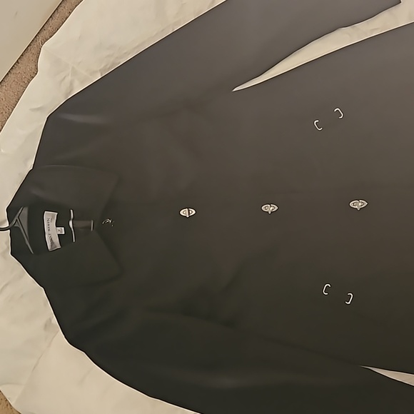 Anne Klein polyester trenchcoat sz MED - Picture 3 of 6